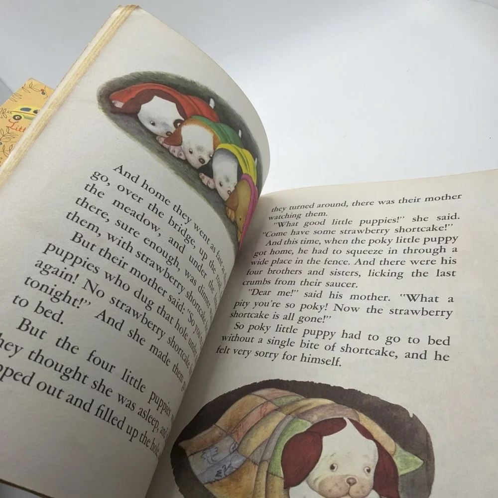 Vintage 1942 The Poky Little Puppy Little Golden Book by  Janette Sebring Lowrey